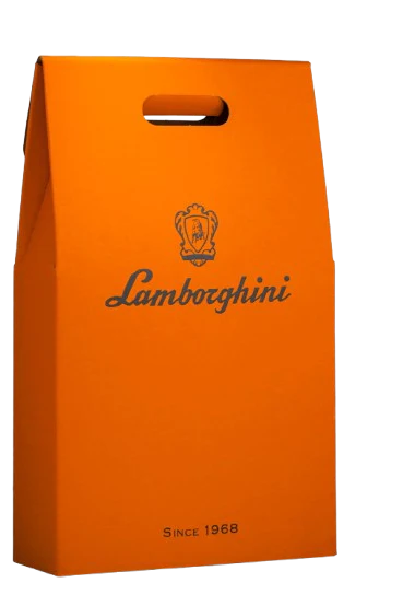 Lamborghini Orange Handle Box for 3 Bottles